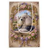 Spring Is In The Air, Poodle  ミディアムペーパーバッグ (裏面)