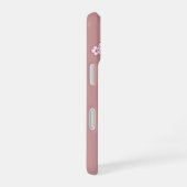 Spring Kokeshi Doll - Cute Japanese Geisha on Pink iPhone 16ケース (右側面)