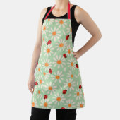 Spring Ladybugs and Daisies Mom Apron エプロン (インサイチュ)