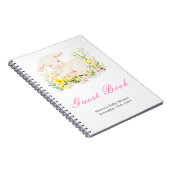 Spring Lamb Baby Shower Guest Book ノートブック (右側)