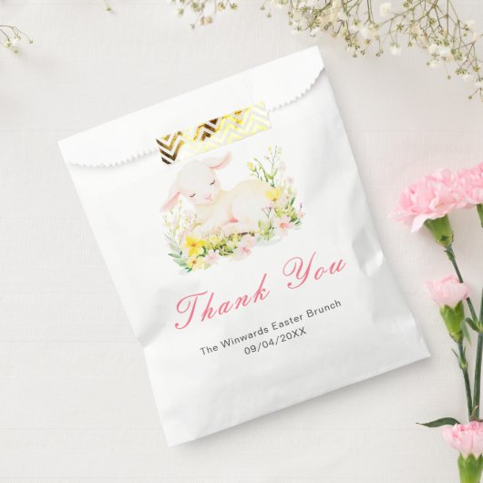 Spring Lamb Easter Brunch フェイバーバッグ (封をした状態)