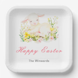 Spring Lamb Easter Brunch ペーパープレート