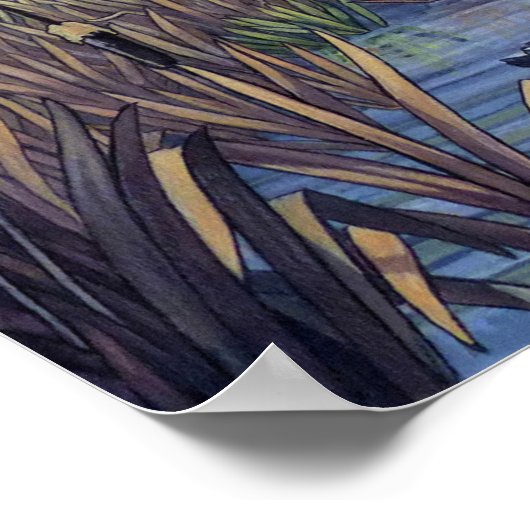 Spring Landscape Painting Lost Lagoon Vancouver ポスター (角)