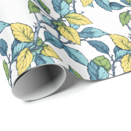 Spring Leaves Botanical Wrapping Paper ラッピングペーパー
