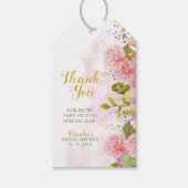 Spring Lilac Floral Bridal Shower Thank You ギフトタグ (正面)