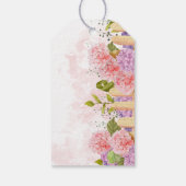 Spring Lilac Floral Bridal Shower Thank You ギフトタグ (裏面)