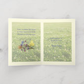  Spring Meadow Antique Doll Foil Card 箔グリーティングカード (内側レイダウン)