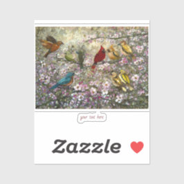 Spring Meet: Colorful Songbirds Bird Lovers Gifts シール