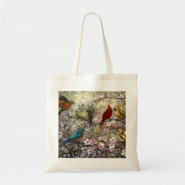 Spring Meet: Colorful Songbirds Bird Lovers Gifts トートバッグ
