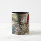 Spring Meet: Colorful Songbirds Bird Lovers Gifts マグカップ (中央)