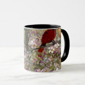 Spring Meet: Colorful Songbirds Bird Lovers Gifts マグカップ (正面右)