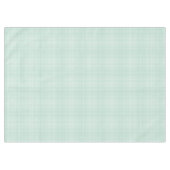 Spring Mint Green Gingham Plaid  テーブルクロス (正面(横))
