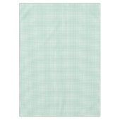 Spring Mint Green Gingham Plaid  テーブルクロス (正面)