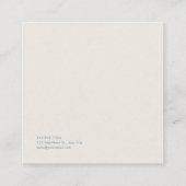 Spring Mountain Gold Frame Floral Landscape スクエア名刺 (裏面)