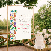 Spring Mustard Yellow Purple Meadow Flower Wedding ポスター