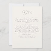 Spring Mustard Yellow Purple Meadow Flower Wedding 招待状 (裏面)