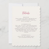 Spring Mustard Yellow Purple Meadow Flower Wedding 招待状 (裏面)