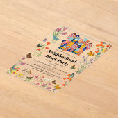 Spring Neighborhood BBQ Block Party アクリル招待状 (レイダウン)