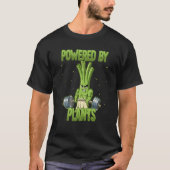 Spring Onion Gym Weight Training Powered By Plants Tシャツ (正面)
