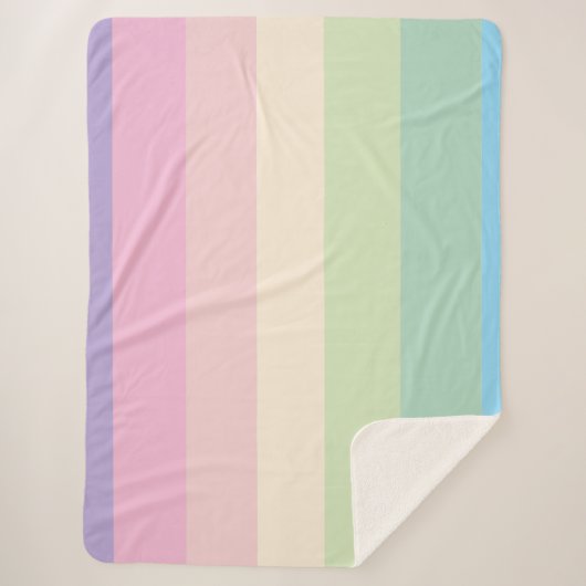 Spring pastel color scheme シェルパブランケット (正面)