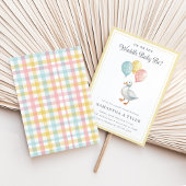 Spring Pastel Duck Gender Reveal 招待状