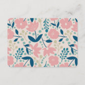 Spring Pastel Petals Enclosure Card エンクロージャーカード (裏面)