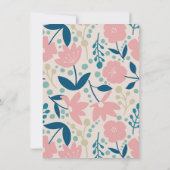 Spring Pastel Petals Flat Thank You Card サンキューカード (裏面)