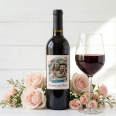 Spring Pastel Petals Save the Date ワインラベル