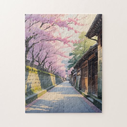 Spring Pathways of Kyoto ジグソーパズル (縦)