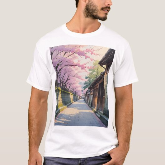 Spring Pathways of Kyoto Tシャツ (正面)