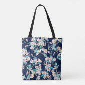 Spring pattern. Flowering branches. Watercolor. Vi トートバッグ (裏面)