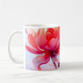 Spring Peony Bloom Garden Watercolor コーヒーマグカップ (左)