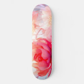 Spring Peony Bloom Garden Watercolor スケートボード (正面)