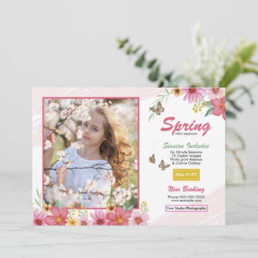 Spring Photography Mini Session Template (スタンド正面)