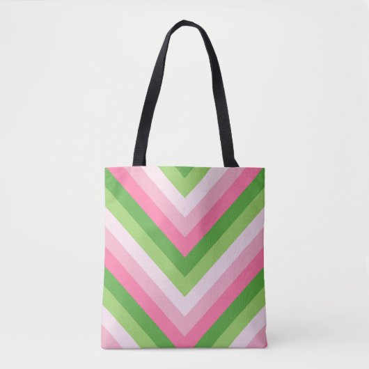 Spring Picnic Chevron トートバッグ (正面)