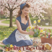 Spring Pin-Up Catch the Vibe: Vinyl Sticker シール (正面)