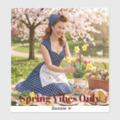 Spring Pin-Up Catch the Vibe: Vinyl Sticker シール (シート)