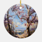 Spring Pink Tree Ornament セラミックオーナメント (裏面)