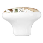 Spring Pink Yellow Daffodil セラミックノブ (側面)