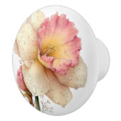 Spring Pink Yellow Daffodil セラミックノブ (右)