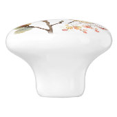 Spring Pink Yellow Tree Blossom セラミックノブ (側面)