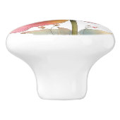 Spring Pink Yellow Tulip セラミックノブ (側面)