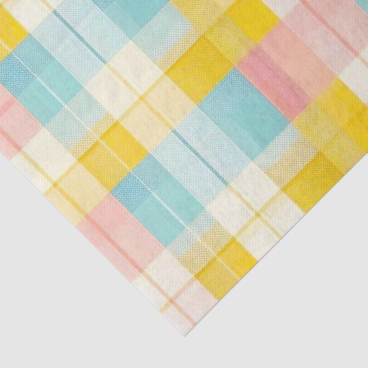 Spring Plaid Blue Pink Yellow  薄葉紙 (詳細)