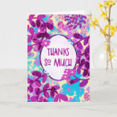 Spring Playful Posies -  Whimsical Thank You カード (黄色い花)