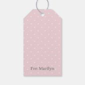 Spring Polka Dots Micro | Soft Blush ギフトタグ (裏面)