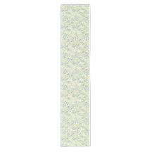 Spring Primrose & Sage Watercolor Table Runner