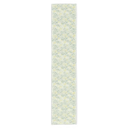 Spring Primrose & Sage Watercolor Table Runner ショートテーブルランナー