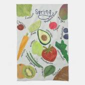 Spring Produce Guide キッチンタオル (縦)