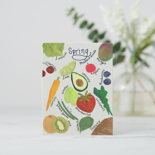 Spring Produce Guide  ポストカード (スタンド正面)