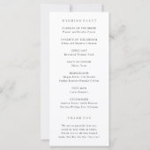 Spring Purple And Pink Wildflowers Wedding Program (裏面)